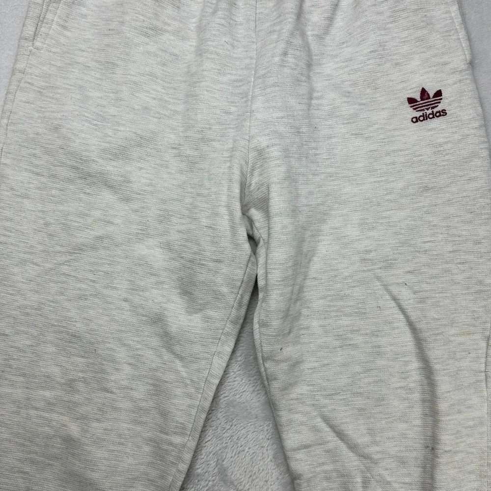 Adidas‎ Heather Grey Sweatpants Men's Heather Grey Elastic Waist Jogger Y2K - XL